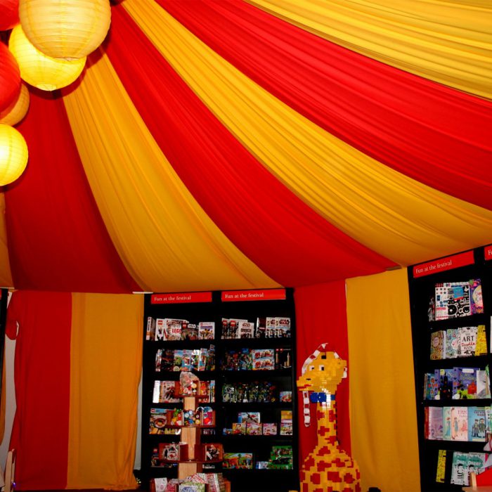 Circus IMG 0244 CLF2013 Marquee dressing for Chelt Fest